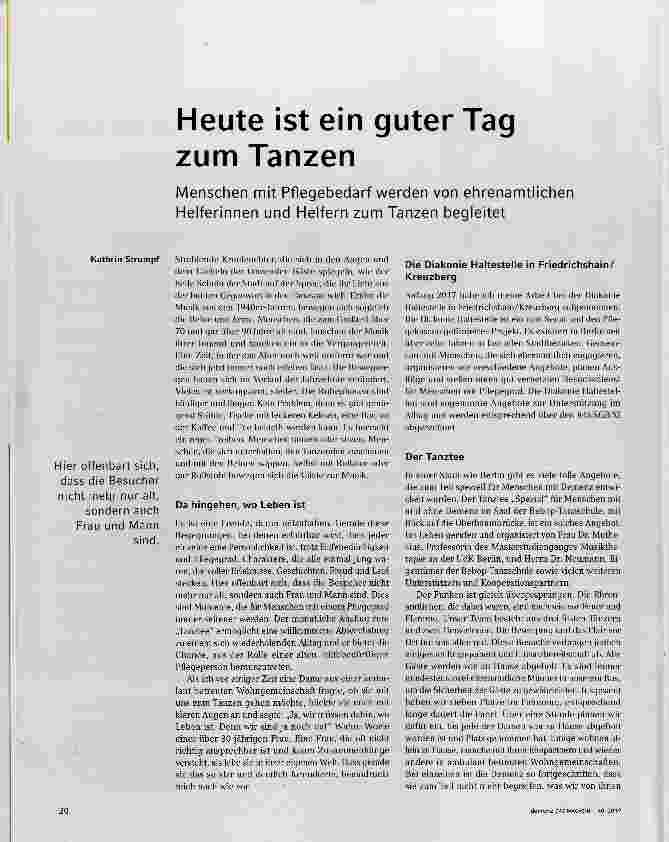 Vorschauseite 1: Heute ist ein guter Tag zum Tanzen