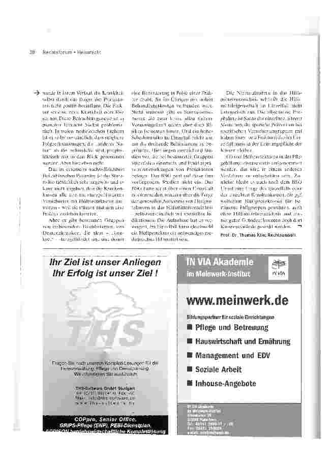 Vorschauseite 2: Bundessozialgericht: Hüftprotektoren sind keine medizinischen Hilfsmittel