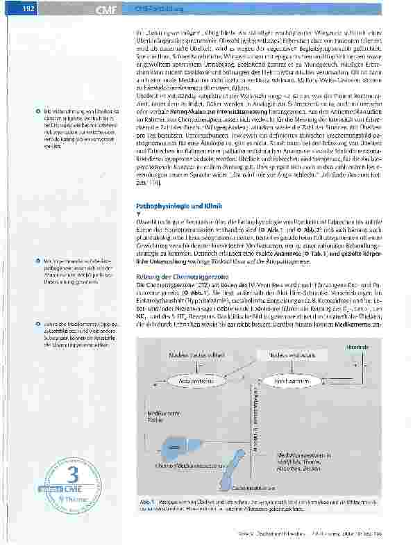 Vorschauseite 2: Übelkeit und Erbrechen beim PalliativpatientenPathogenese, Diagnose und Therapiemöglichkeiten