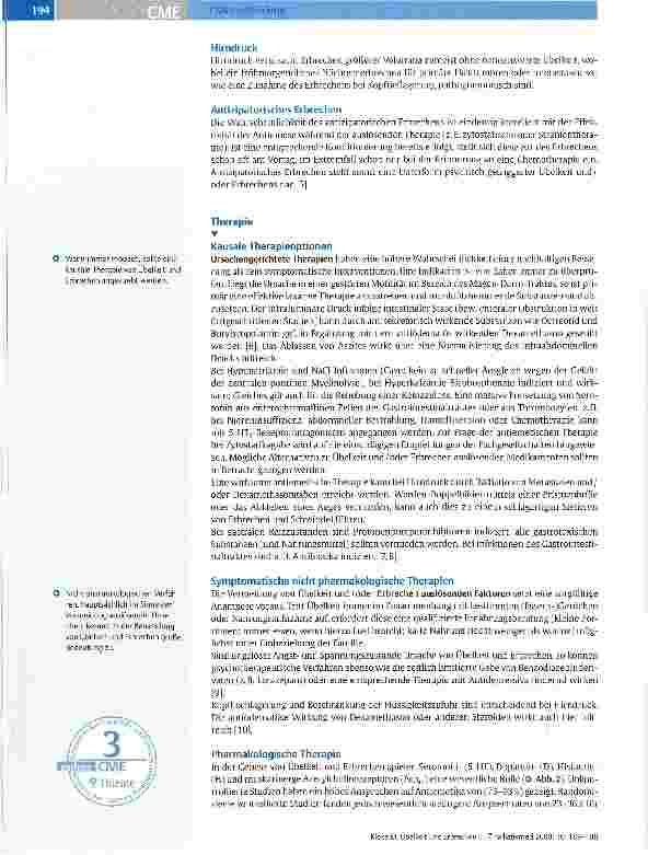 Vorschauseite 4: Übelkeit und Erbrechen beim PalliativpatientenPathogenese, Diagnose und Therapiemöglichkeiten