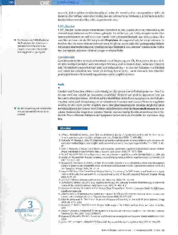 Vorschauseite 6: Übelkeit und Erbrechen beim PalliativpatientenPathogenese, Diagnose und Therapiemöglichkeiten