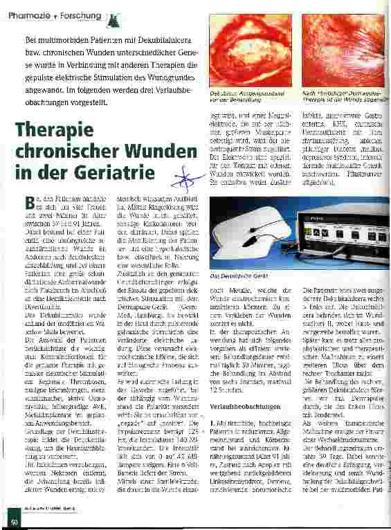 Vorschauseite 1: Therapie chronischer Wunden in der Geriatrie
