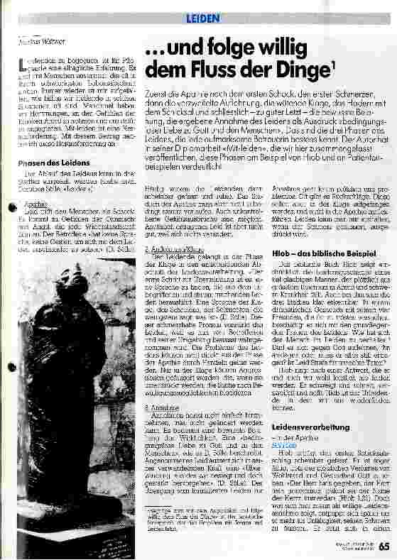 Vorschauseite 1: Leiden- ... und folge willig dem Fluss der Dinge
