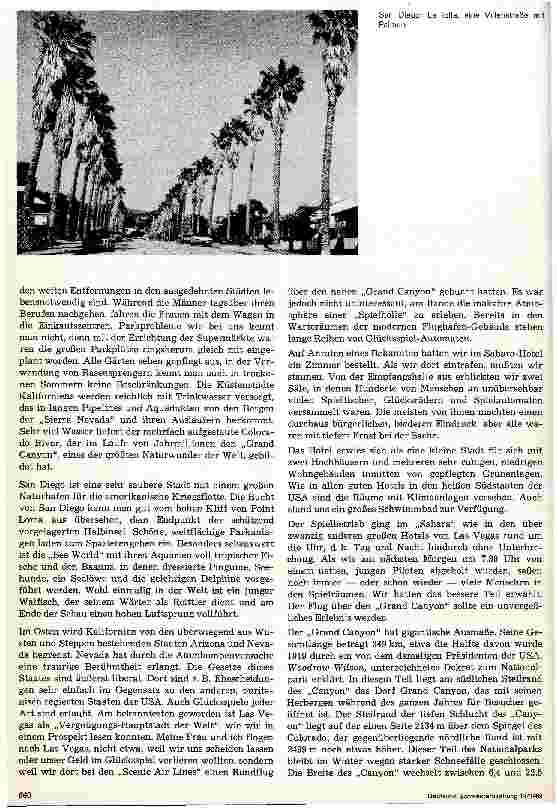 Vorschauseite 2: USA 1969 - Eine Rundreise Fortsetzung und Schluß