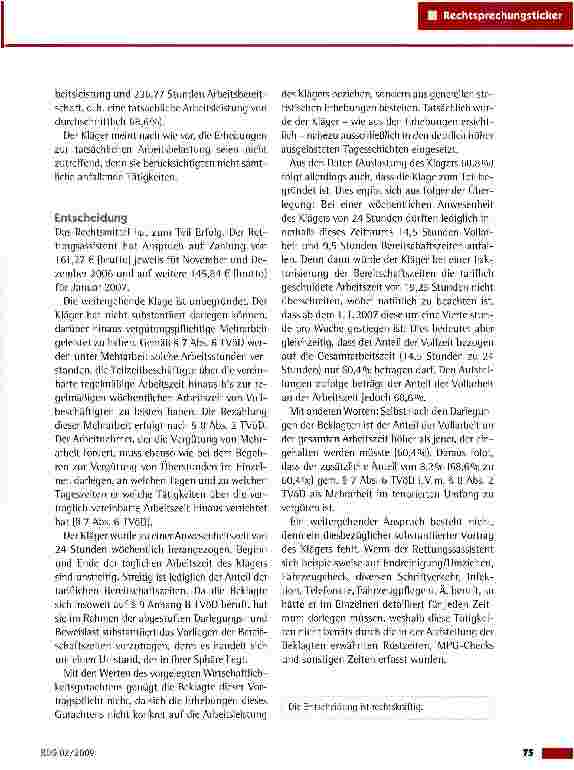 Vorschauseite 2: Vergütung von Mehrarbeit