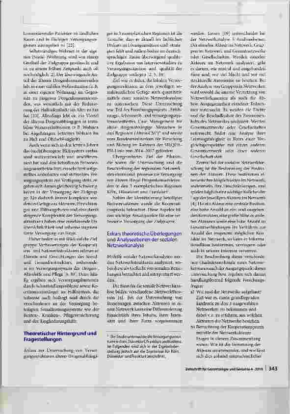 Vorschauseite 2: Soziale Netzwerkanalyse der Versorgungsstrukturen für ältere Drogenabhängige in drei deutschen Großstädten
