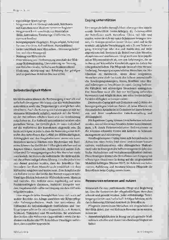 Vorschauseite 3: Bewegung bedeutet Lebensqualität