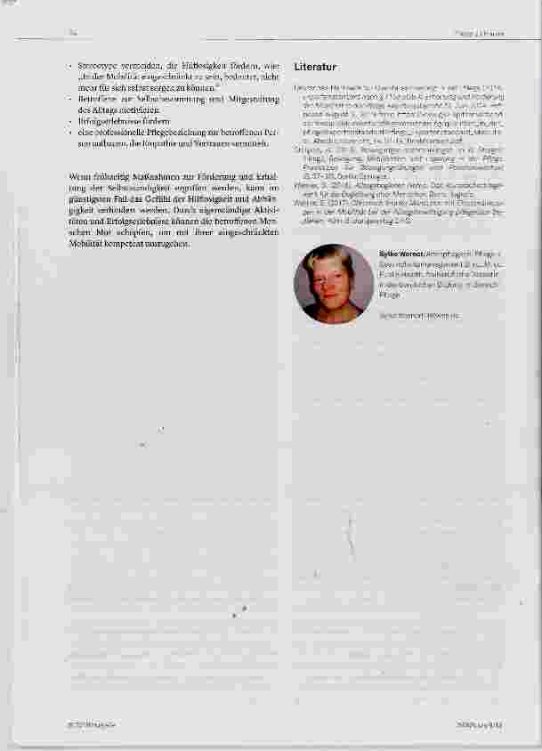Vorschauseite 4: Bewegung bedeutet Lebensqualität