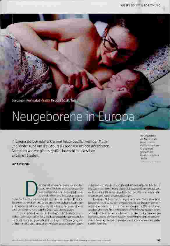 Vorschauseite 1: Neugeborene in Europa