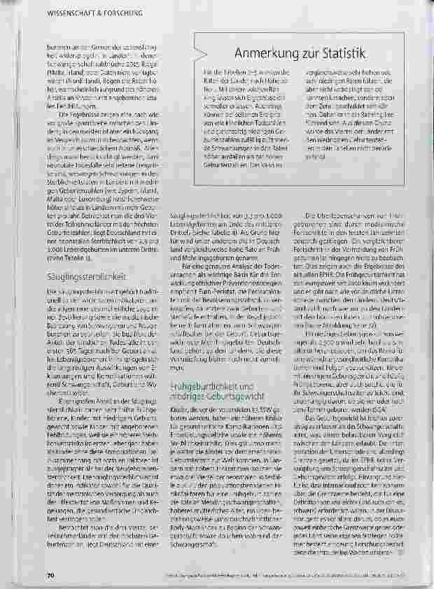 Vorschauseite 4: Neugeborene in Europa