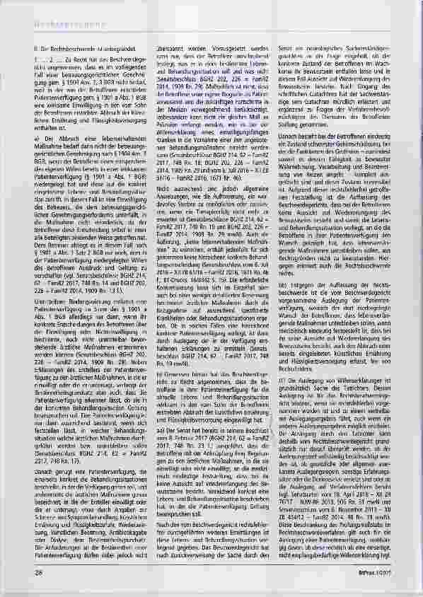 Vorschauseite 2: Zur Patientenverfügung