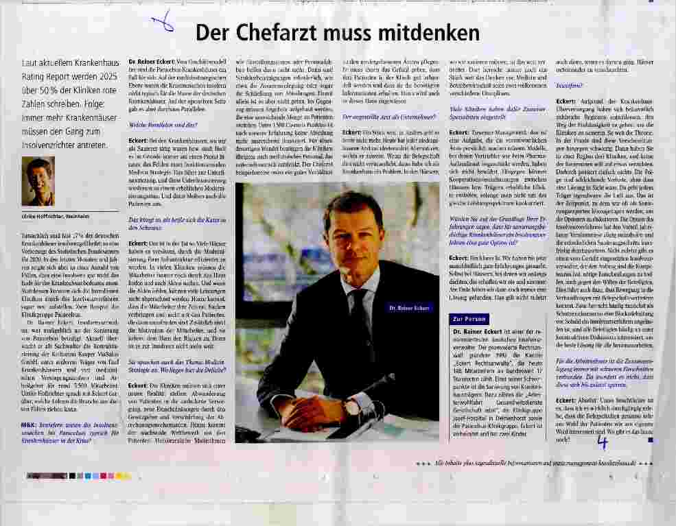 Vorschauseite 1: Der Chefarzt muss mitdenken