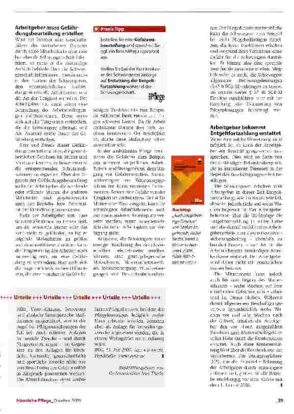 Vorschauseite 2: Zum Wohle von Mutter und Kind