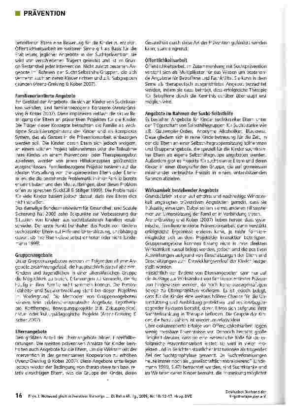 Vorschauseite 5: Notwendigkeit präventiver Vorsorge für Kinder alkoholkranker Eltern (Teil 1)