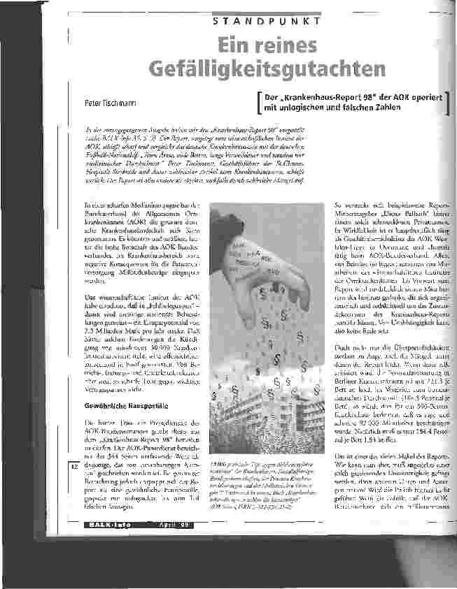 Vorschauseite 1: Ein reines Gefälligkeitsgutachten