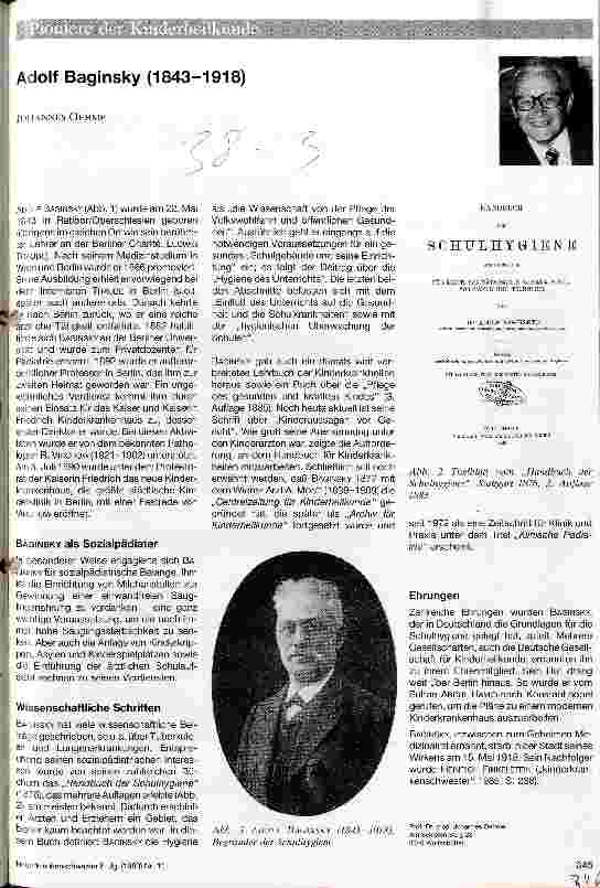 Vorschauseite 1: Adolf Baginsky (1843-1918)
