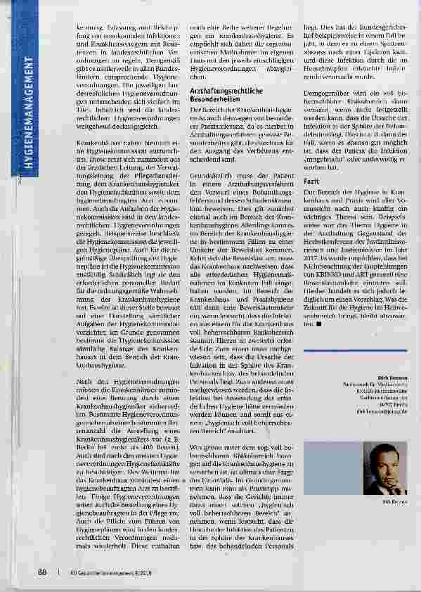 Vorschauseite 3: Hygiene Im Krankenhaus