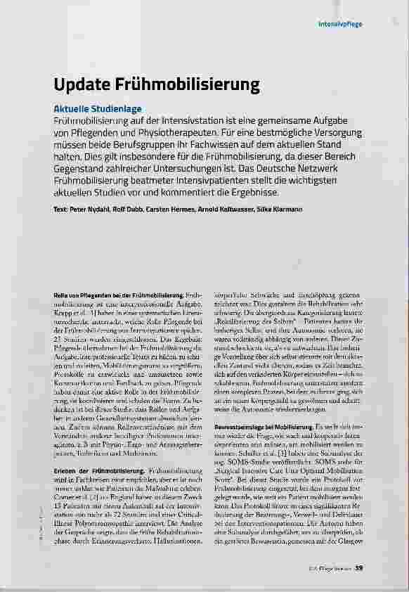Vorschauseite 2: Update Frühmobilisierung