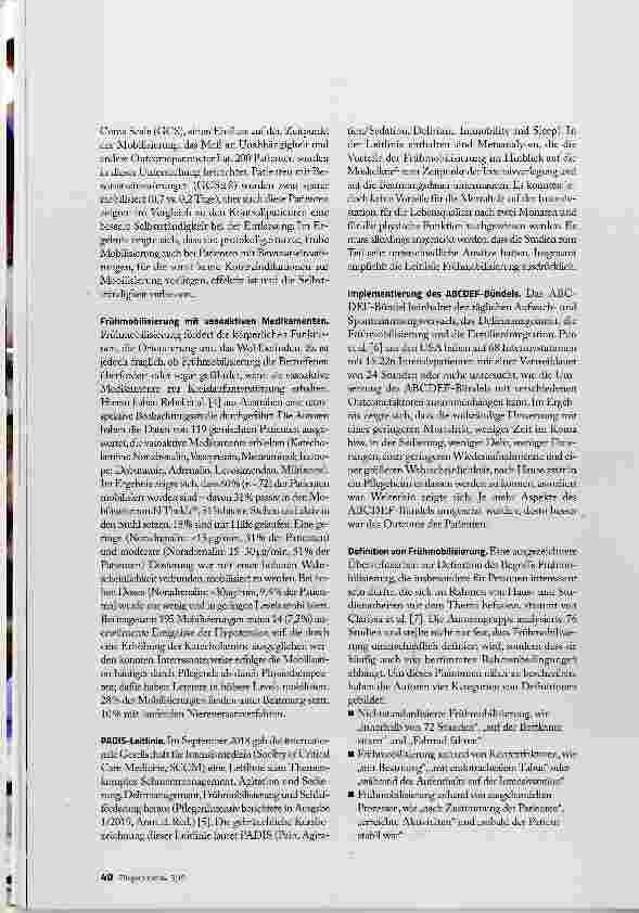 Vorschauseite 3: Update Frühmobilisierung