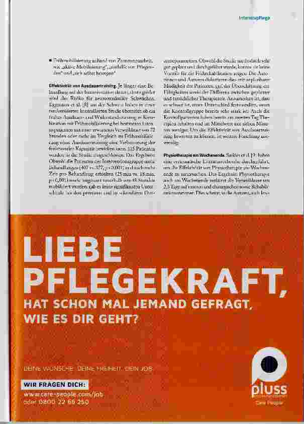 Vorschauseite 4: Update Frühmobilisierung