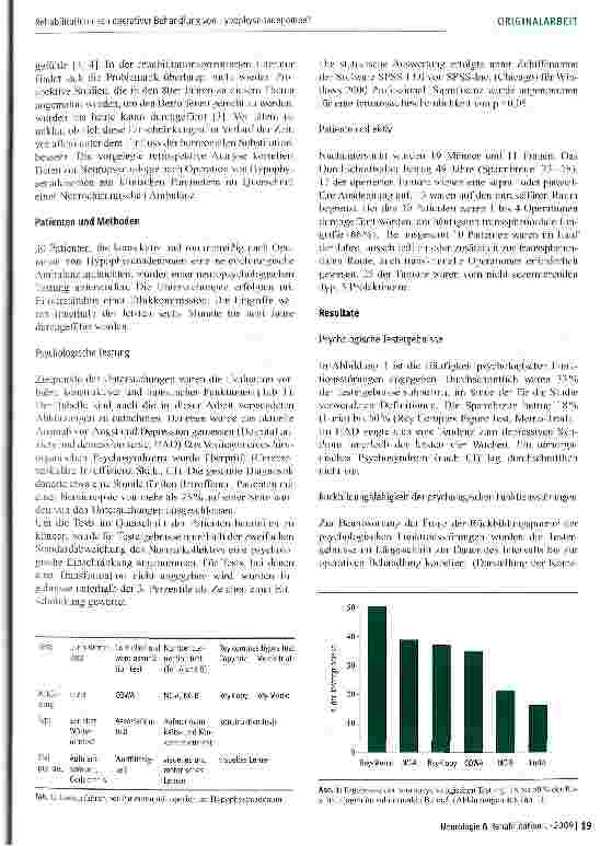 Vorschauseite 2: Rehabilitation nach operativer Behandlung von Hypophysenadenomen?