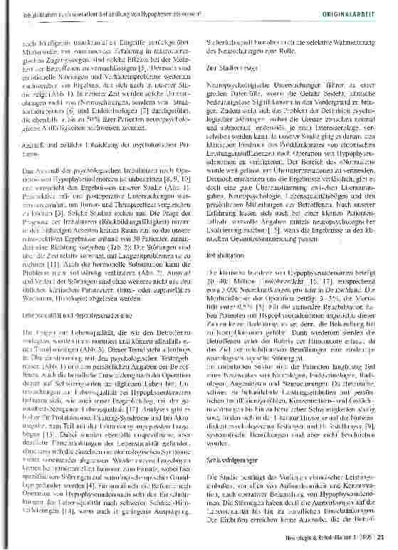 Vorschauseite 4: Rehabilitation nach operativer Behandlung von Hypophysenadenomen?