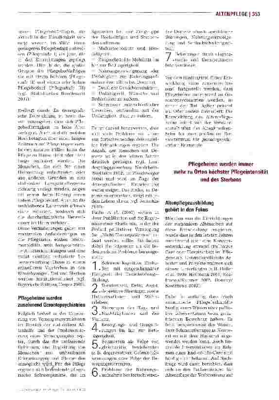 Vorschauseite 2: Sterbebegleitung muss zentrales Thema der Altenpflegeausbildung sein