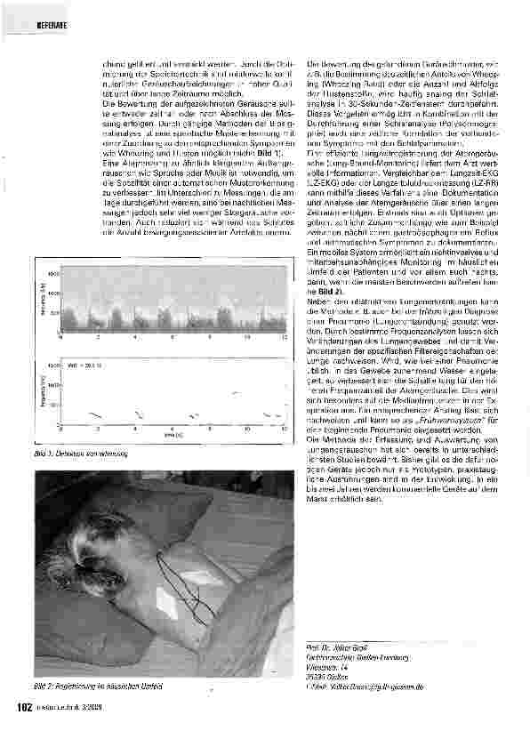 Vorschauseite 3: Die Langzeitüberwachung von AtemgeräuschenLung-Sound-Monitoring