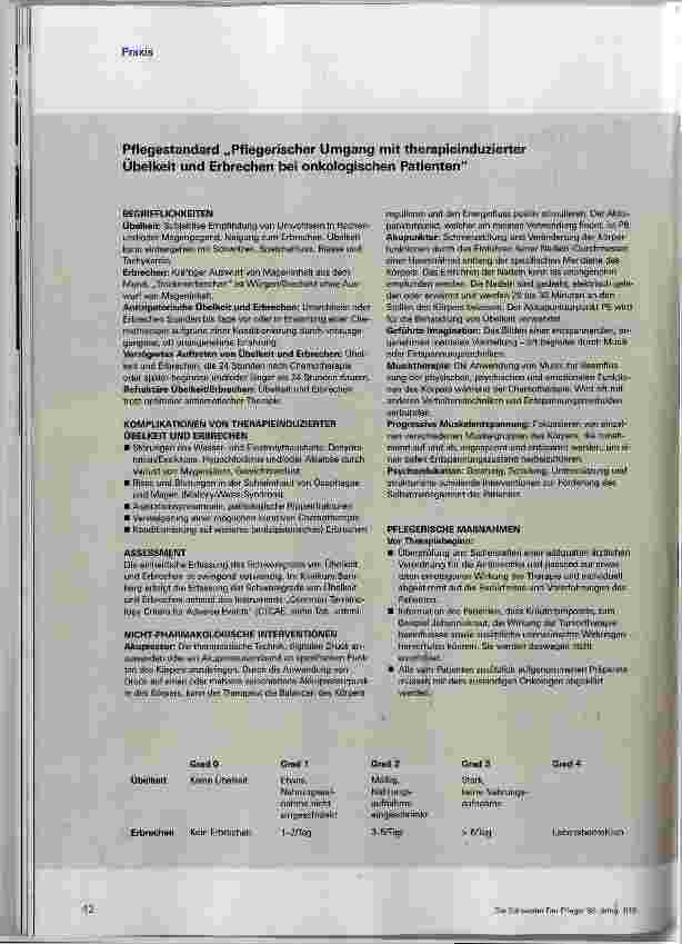 Vorschauseite 3: Evidenzbasiert handeln bei Übelkeit und Erbrechen