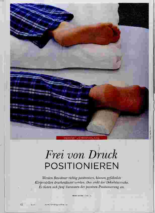 Vorschauseite 1: Frei von Druck POSITIONIEREN