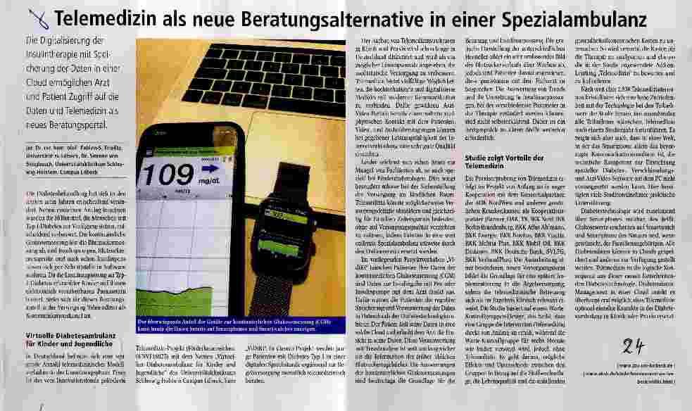 Vorschauseite 1: Telemedizin als neue Beratungsalternative in einer Spezialambulanz