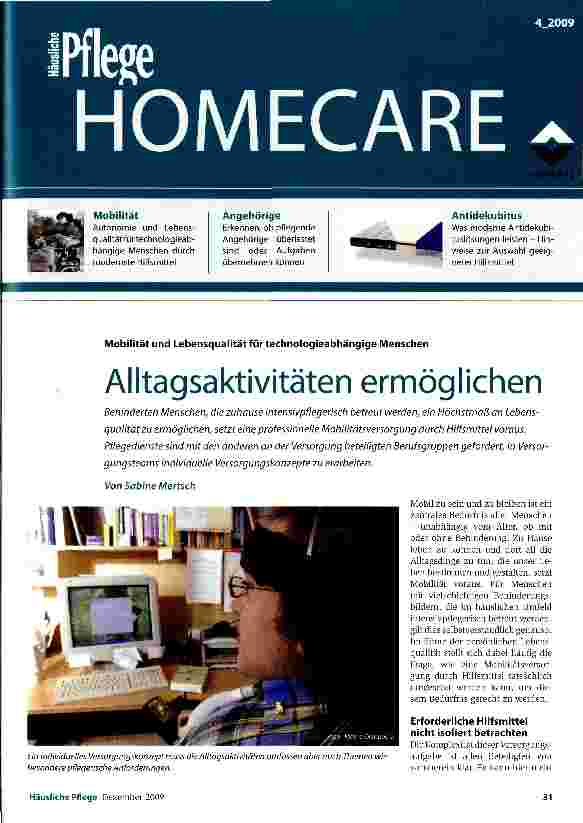 Vorschauseite 1: Alltagsaktivitäten ermöglichen