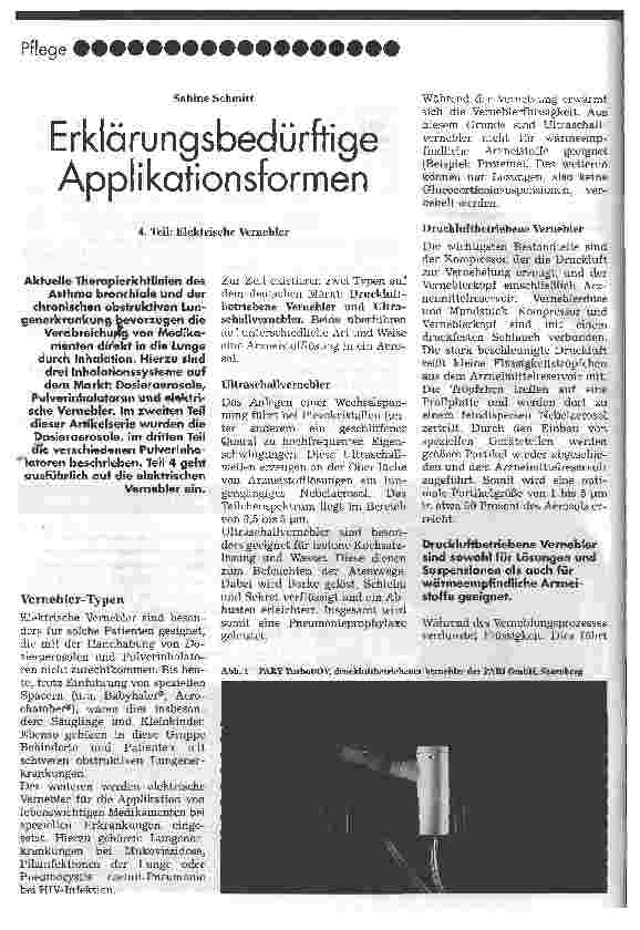 Vorschauseite 1: Erklärungsbedürftige Applikationsformen 4. Teil: Elektrische Vernebler