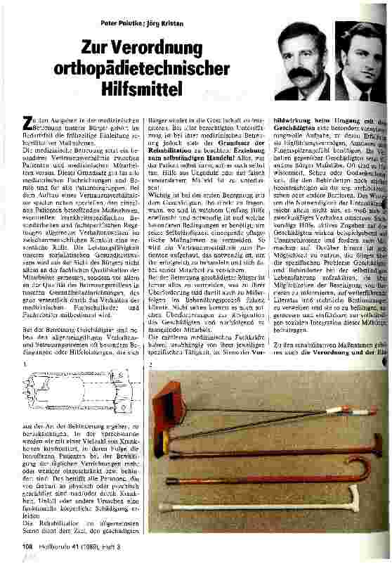 Vorschauseite 1: Zur Verordnung orthopädietechnischer Hilfsmittel