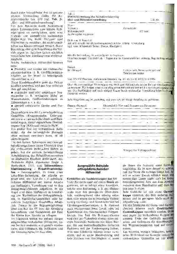 Vorschauseite 3: Zur Verordnung orthopädietechnischer Hilfsmittel