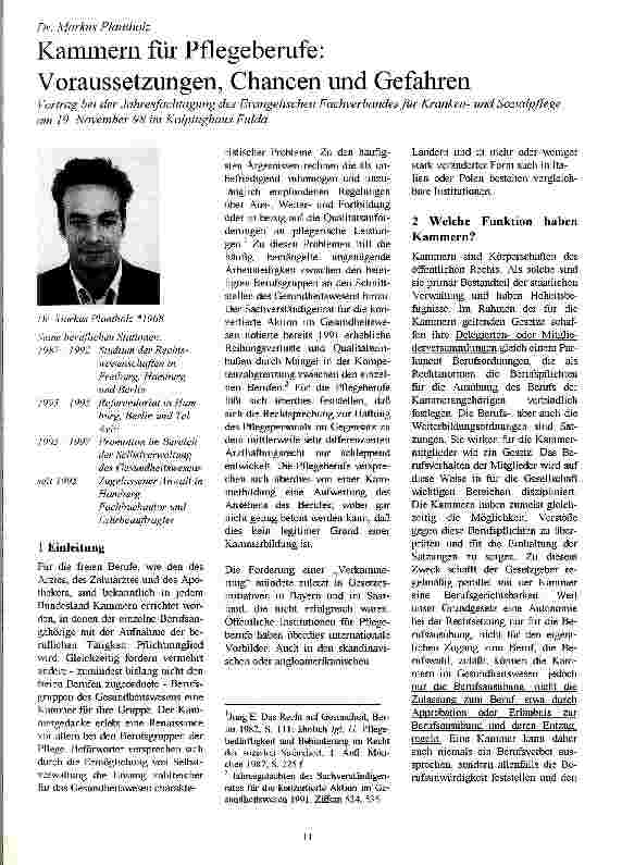 Vorschauseite 1: Kammern für Pflegeberufe: Voraussetzungen, Chancen und Gefahren