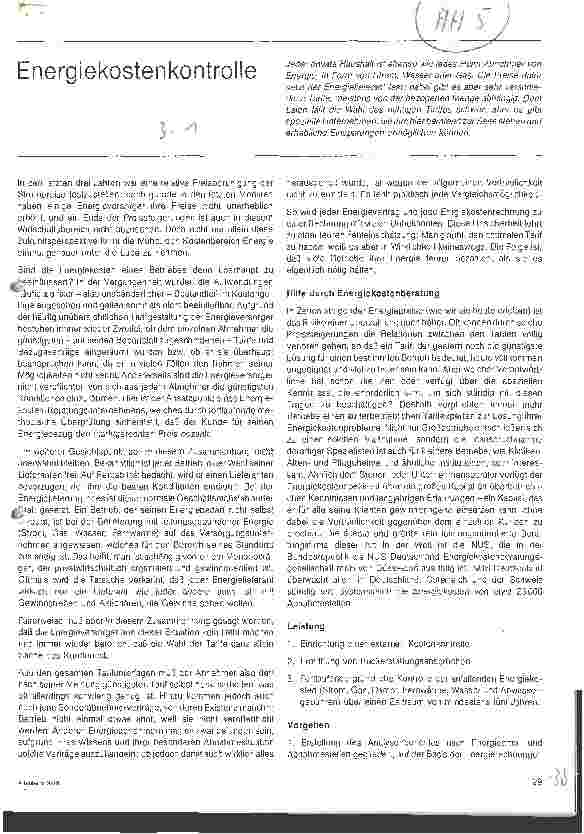Vorschauseite 1: Energiekostenkontrolle