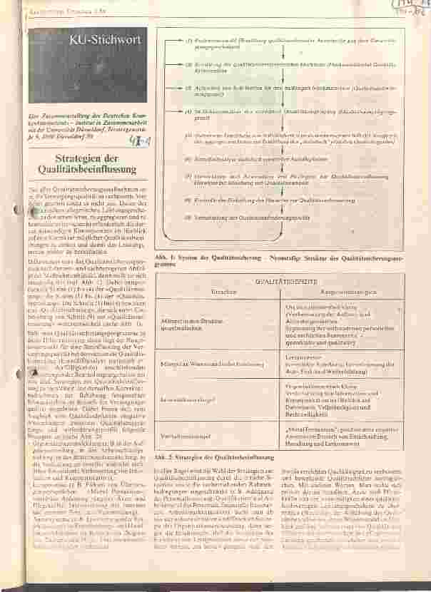 Vorschauseite 1: Strategien der Qualitätsbeeinflussung