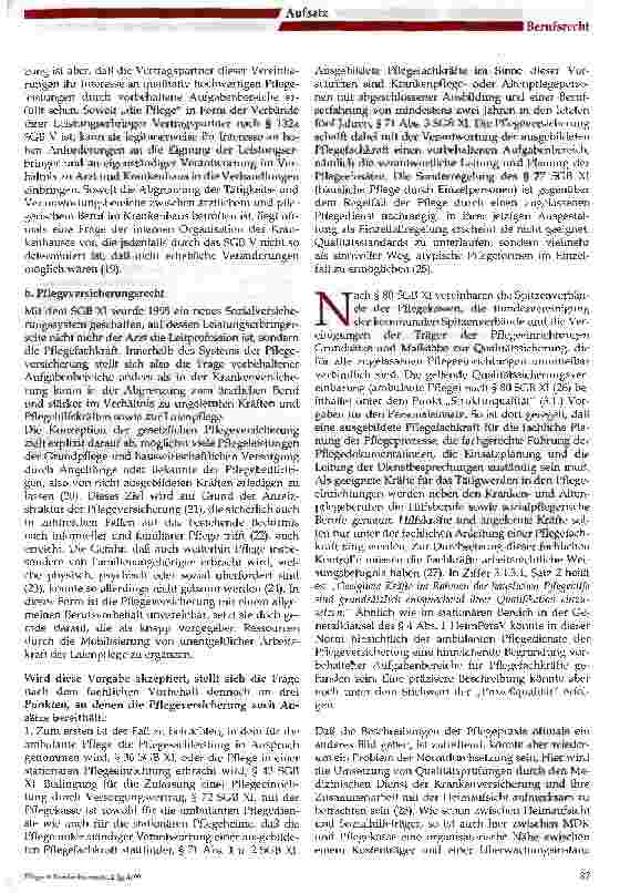 Vorschauseite 3: Vorbehaltene Aufgabenbereiche für Pflegeberufe
