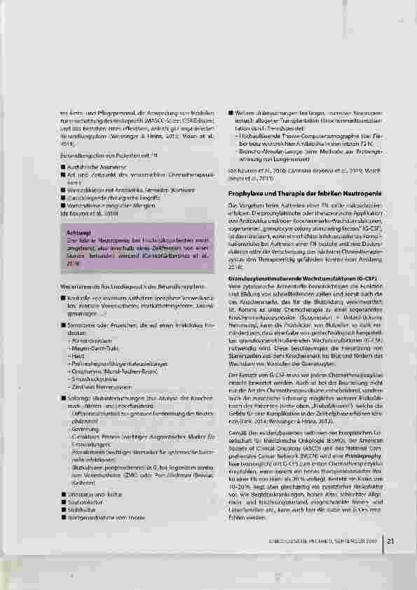 Vorschauseite 4: Prävention und Behandlung der febrilen Neutropenie Grundlagen Leitlinien Pflege