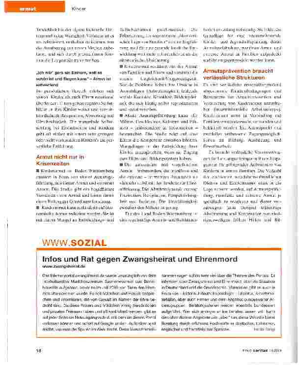Vorschauseite 3: Die Armut hinter den Zahlen bekommt Gesicht und Stimme