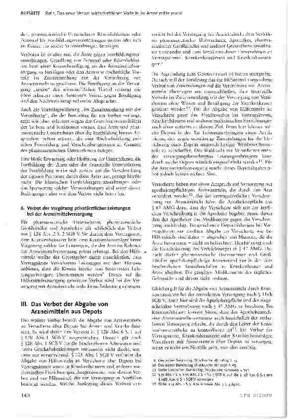 Vorschauseite 4: Das neue Verbot wirtschaftlicher Vorteile im Arzneimittelmarkt