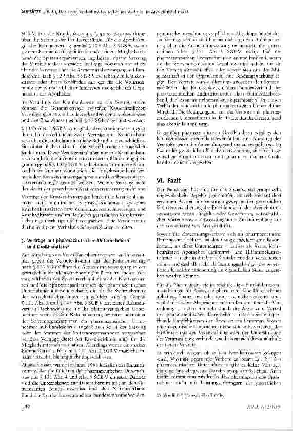 Vorschauseite 6: Das neue Verbot wirtschaftlicher Vorteile im Arzneimittelmarkt