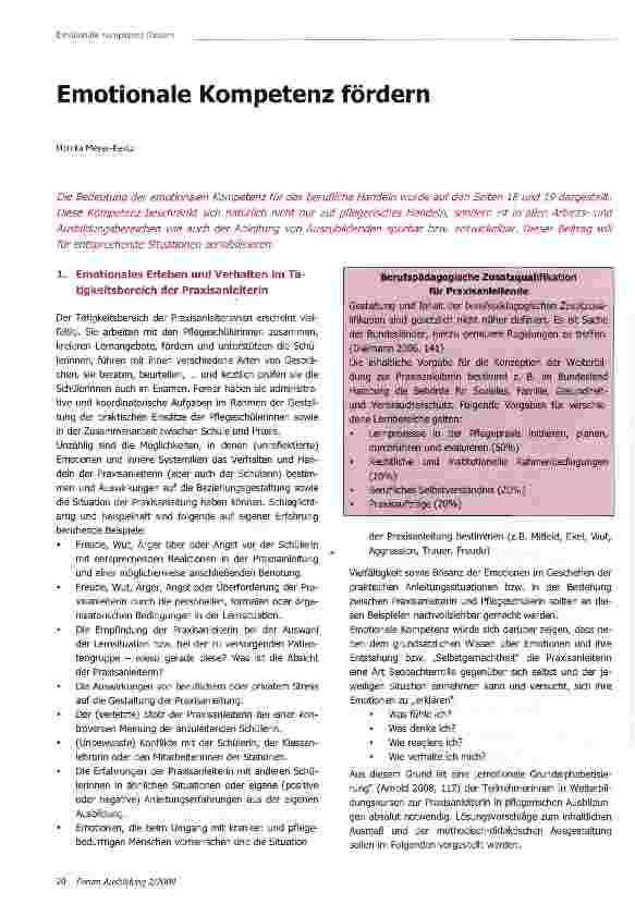 Vorschauseite 1: Emotionale Kompetenz fördern