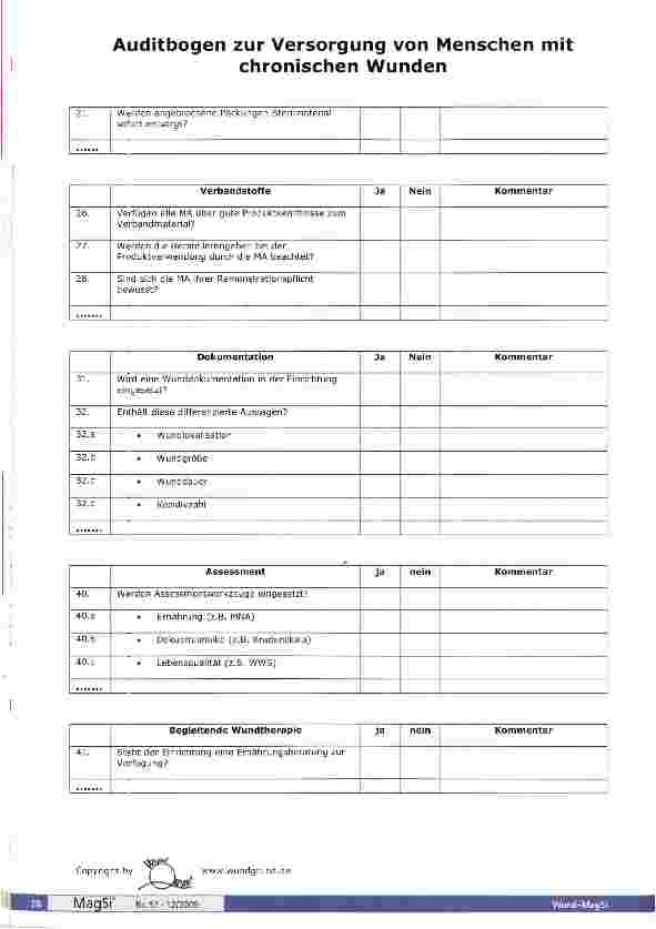 Vorschauseite 3: Expertenstandard „Pflege von Menschen mit chronischen Wunden