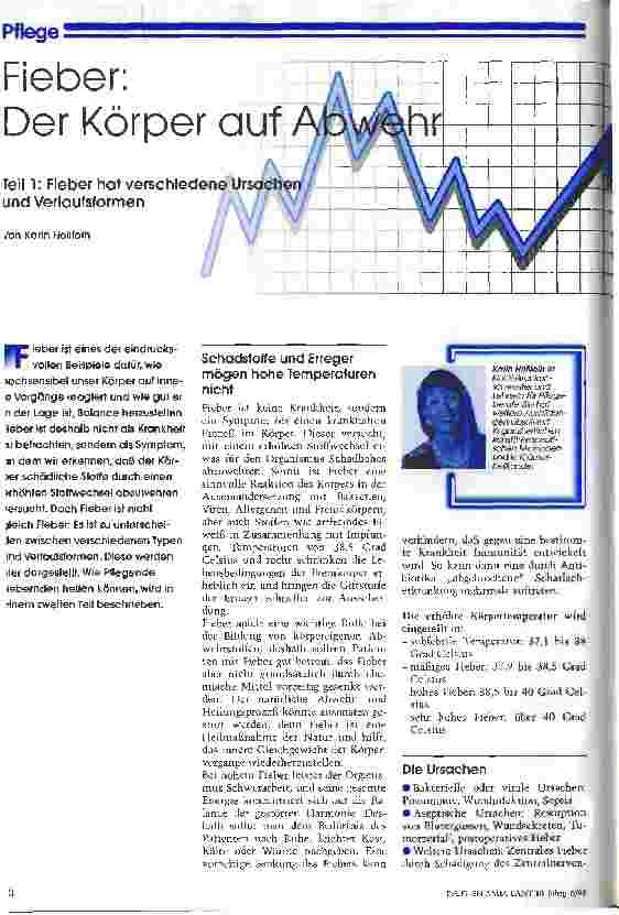 Vorschauseite 1: Fieber: Der Körper auf Abwehr Teil 1: Fieber hat verschiedene Ursachen und Verlaufsformen