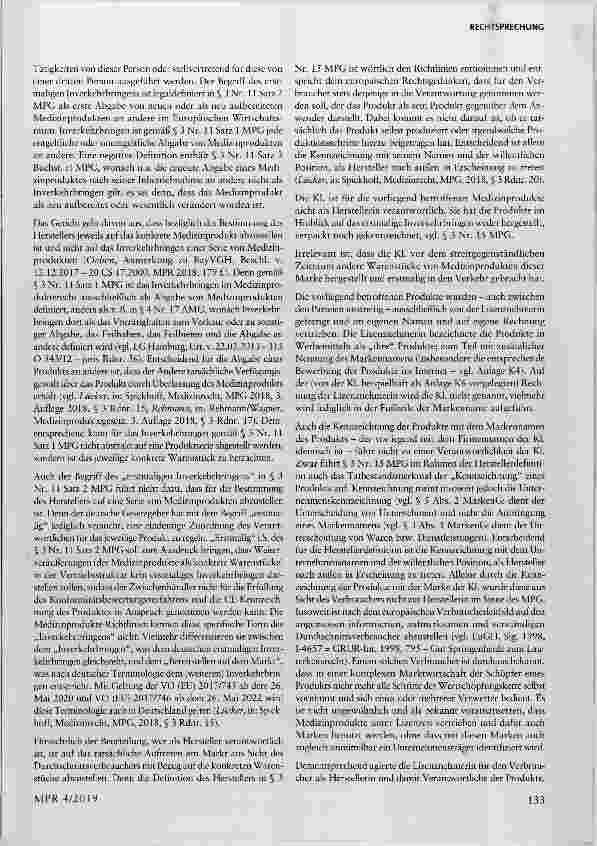 Vorschauseite 5: Medizinprodukt; Rückrufanordnung; Verantwortlicher; Hersteller; Lizenzvertrag
