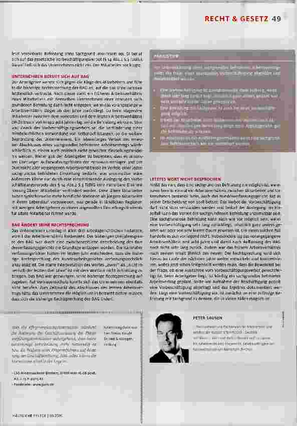 Vorschauseite 2: Vorbeschäftigungsverbot bei sachgrundloser Befristung