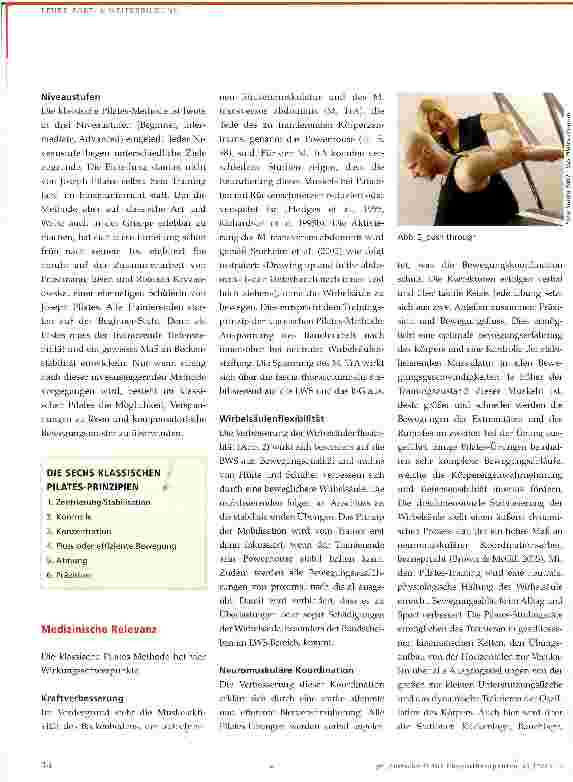 Vorschauseite 2: Klassisches Pilates in der Therapie