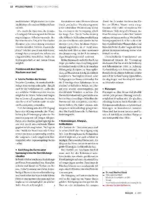 Vorschauseite 3: Stomaprobleme -die wichtigsten Tipps
